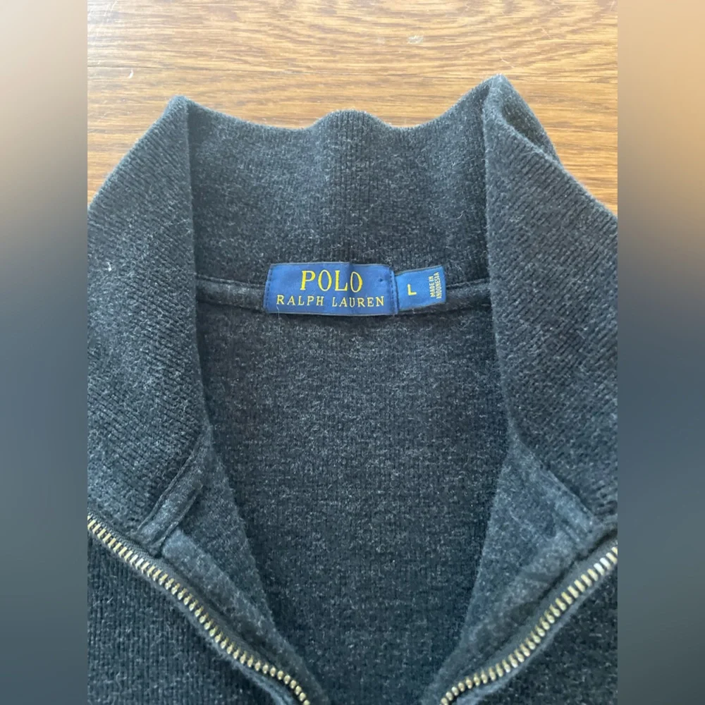Ralph Lauren Polo Mens Quarter Zip Pullover Sweater EUC - Picture 4 of 9
